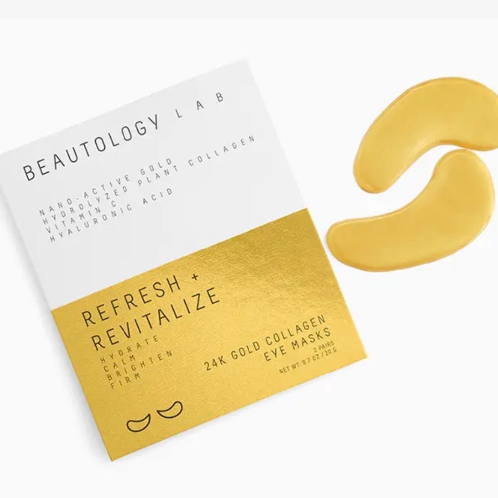 NWT Beautology Lab 2 Pairs 24k Gold Collagen Eye Masks